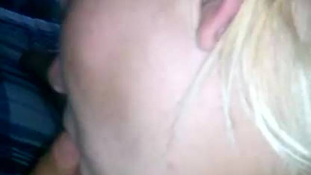 Sucking on step daddy's cock